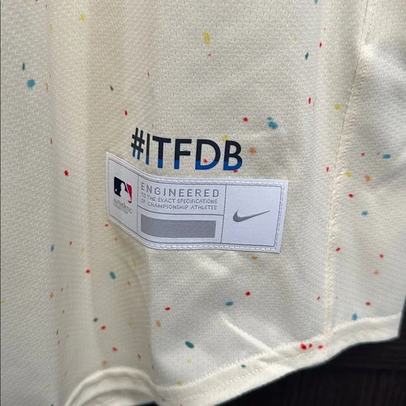 Clayton Kershaw Los Angeles Dodgers Nike City Connect Elite Jersey - Cream - Picture 4 of 5